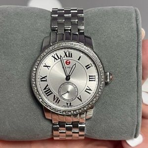 MICHELE Harbor Diamond Watch w/ Bracelet, 35mm